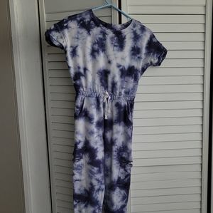 Girls tie dye sweatpants style jumper